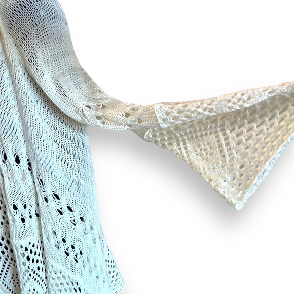 Costa Blanca | Natural Crocheted Open Cardigan - Women OS - Picture 4 of 8